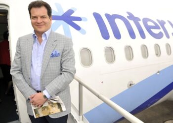 Interjet, a leading Mexican airline, makes its inaugural flight to McCarran International Airport on November 15, 2012 in Las Vegas, Nevada.