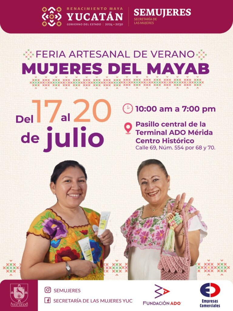Artesanas del Mayab expondrán su talento en Feria de Verano en la Terminal ADO Imagen De WhatsApp 2025 07 16 A Las 13.56.25 42f3e6cc 768x1024