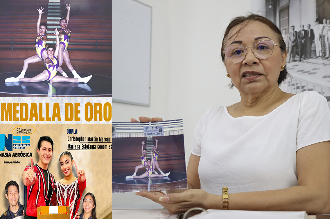 Brenda Gil Montiel y la historia de la gimnasia aeróbica en la UADY Mtra Brenda Gil Montiel Gimnasia Aerobica 70