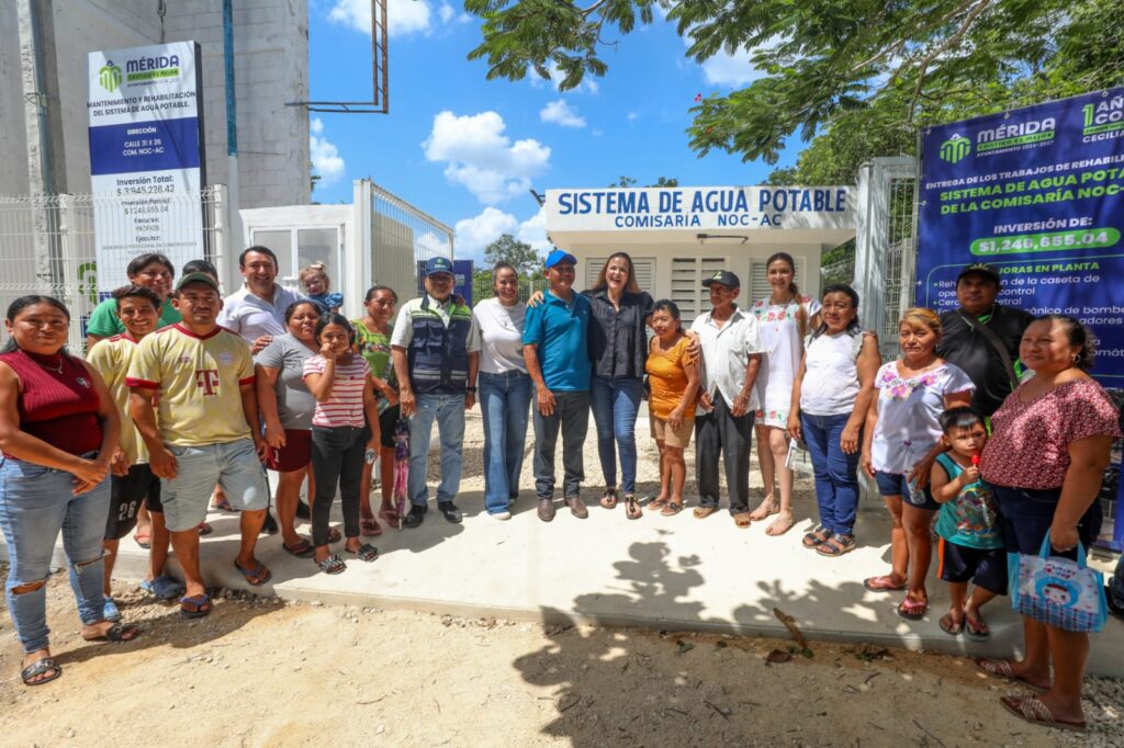 Entrega Cecilia Patrón nueva infraestructura y espacios públicos a comisarías de Mérida IMG 20250824 WA0069 1024x682