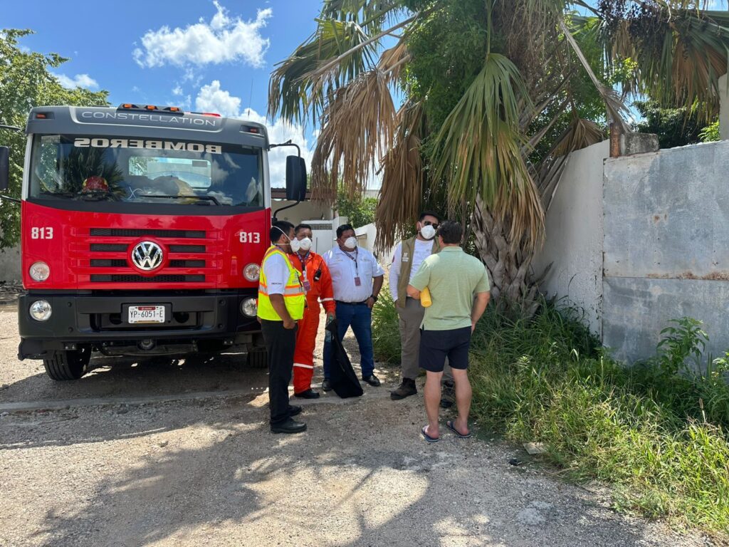 Atienden fuga de amoniaco en el centro de Mérida IMG 20250831 WA0090 1024x768