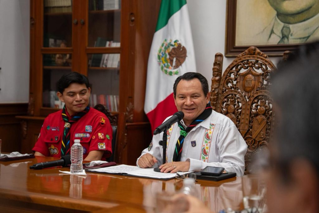 Emanuel Marcial Tec Moo, joven scout asume como Gobernador por un Día en Yucatán WhatsApp Image 2026 02 27 At 16.58.59 1024x684