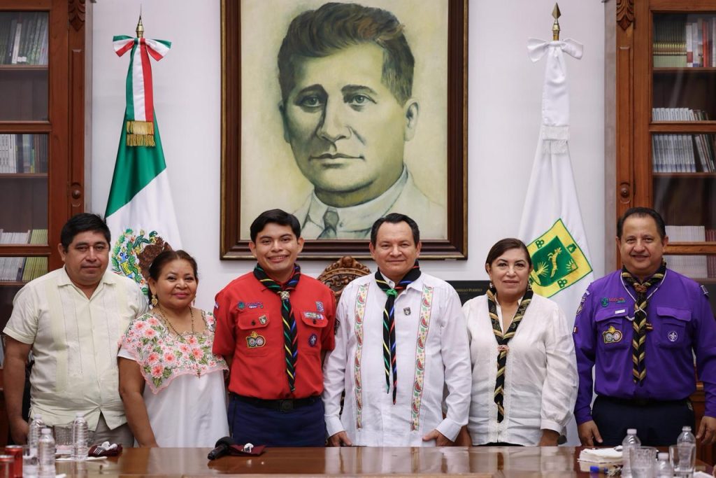 Emanuel Marcial Tec Moo, joven scout asume como Gobernador por un Día en Yucatán WhatsApp Image 2026 02 27 At 16.59.01 1024x683