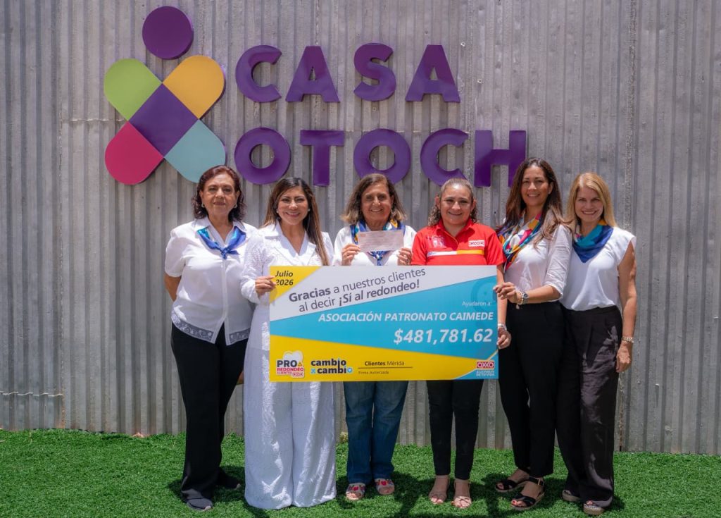 Casa Otoch recibe donativo de 481 mil pesos del programa de redondeo de Oxxo