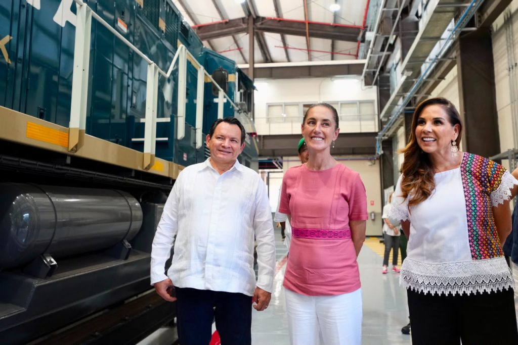 Supervisan los avances del Tren Maya de Carga