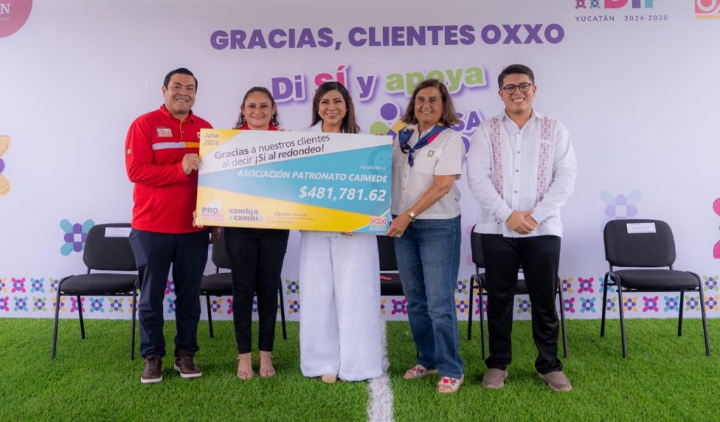 Casa Otoch recibe donativo de 481 mil pesos del programa de redondeo de Oxxo