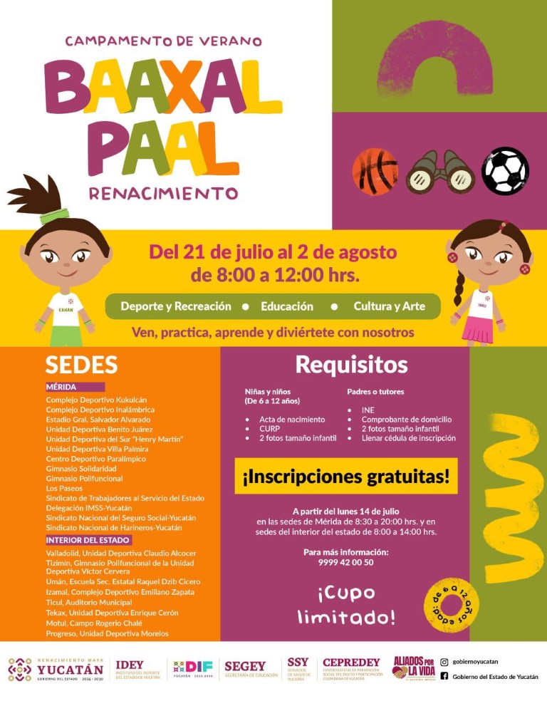 CAMPAMENTO DE VERANO BÁAXAL PAAL RENACIMIENTO 2026