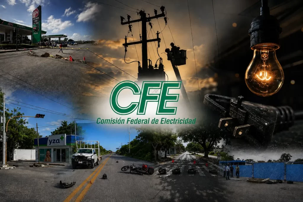 ¡Récord de apagones! CFE recibió 25 mil reportes el fin de semana por fallas eléctricas en la península de yucatán ¡RÉCORD DE APAGONES! CFE RECIBIÓ 25 MIL REPORTES