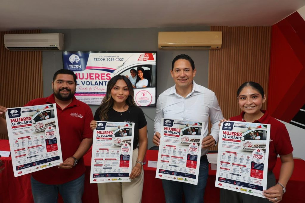 Alcalde de Tecoh pone a las “Mujeres al Volante” del desarrollo