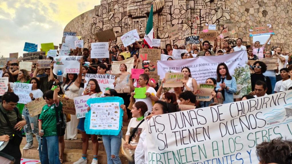 Ciudadanía exige cancelar megaproyecto inmobiliario para salvar las dunas de Chuburná