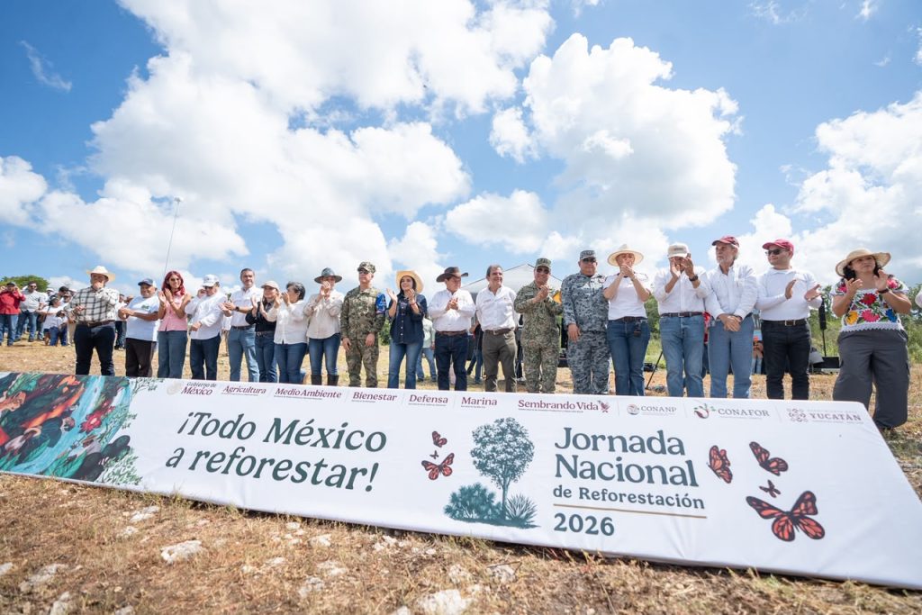 Inicia la Jornada Nacional de Reforestación con 64 mil plantas nativas en Yucatán