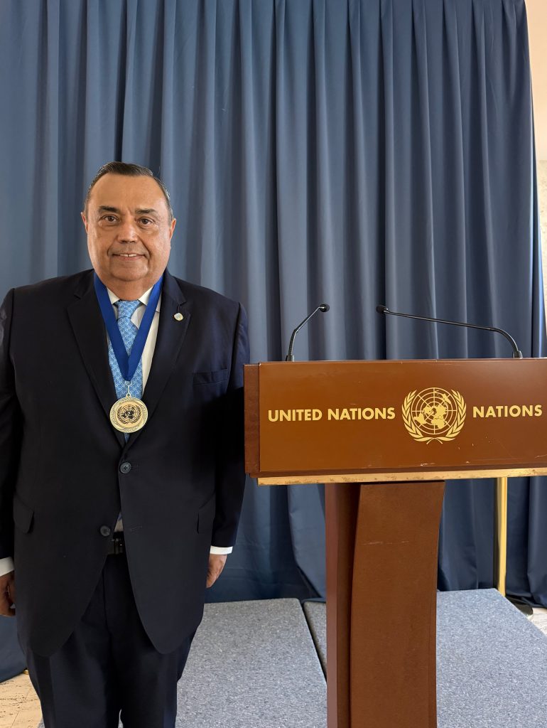 RECONOCEN EN LA ONU A HÉCTOR NAVARRETE MUÑOZ POR 15 AÑOS DE TRABAJO Y LIDERAZGO INTERNACIONAL