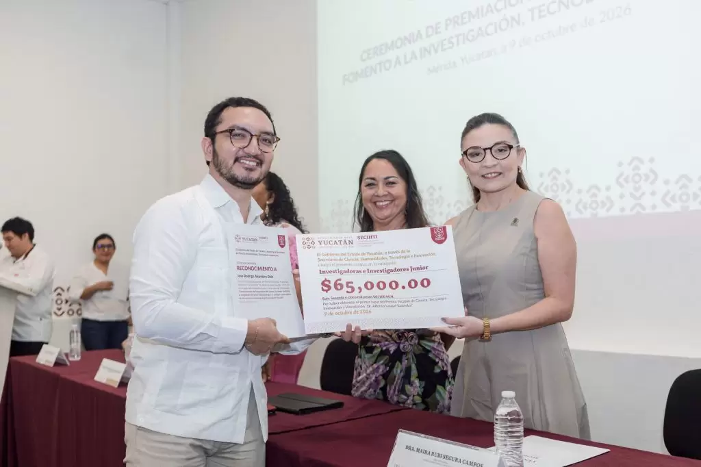 YUCATÁN RECONOCE TALENTO CIENTÍFICO CON PREMIOS POR 232 MIL PESOS